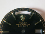 Authentic ♛ ROLEX ♛ Watch Day Date Black Dial