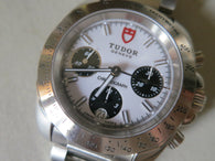 Authentic Tudor White Sport Automatic Chronograph Watch 20300