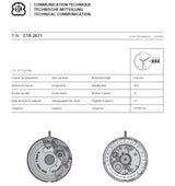 ETA 2671 Movemnet Cal. Communication Technical Manual Ebook Reader