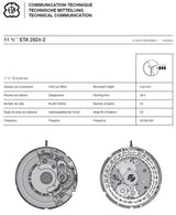 ETA 2824-2 Movemnet Cal. Communication Technical Manual Ebook Reader